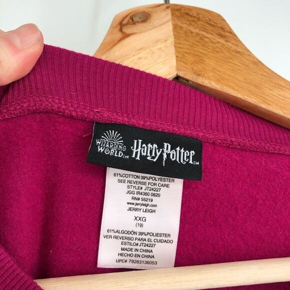 HARRY POTTER Licensed Snitch Sweatshirt Pink Color Block Graphic - Picture 4 of 7